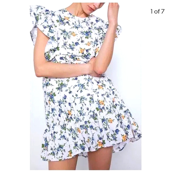 Zara floral dress size L - Picture 7 of 8